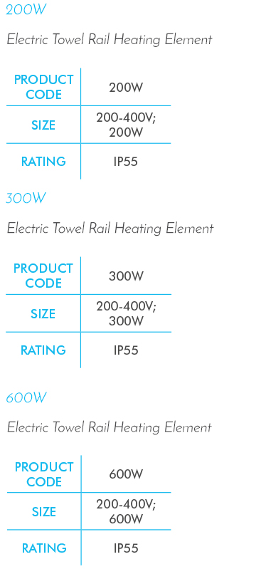 Electric Towel Rail Heating Element